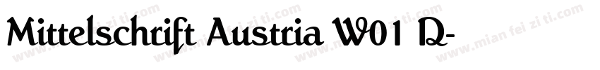 Mittelschrift Austria W01 D字体转换